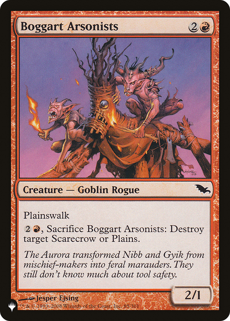 Image of Boggart Arsonists [The List]