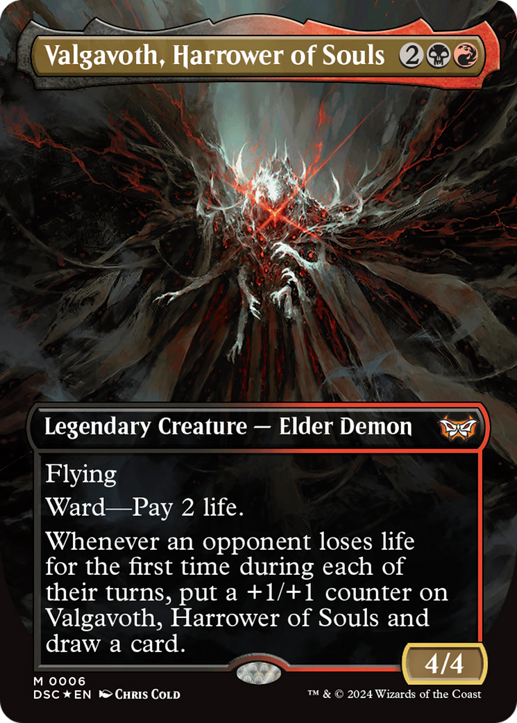 Image of Valgavoth, Harrower of Souls (Borderless) [Duskmourn: House of Horror Commander]