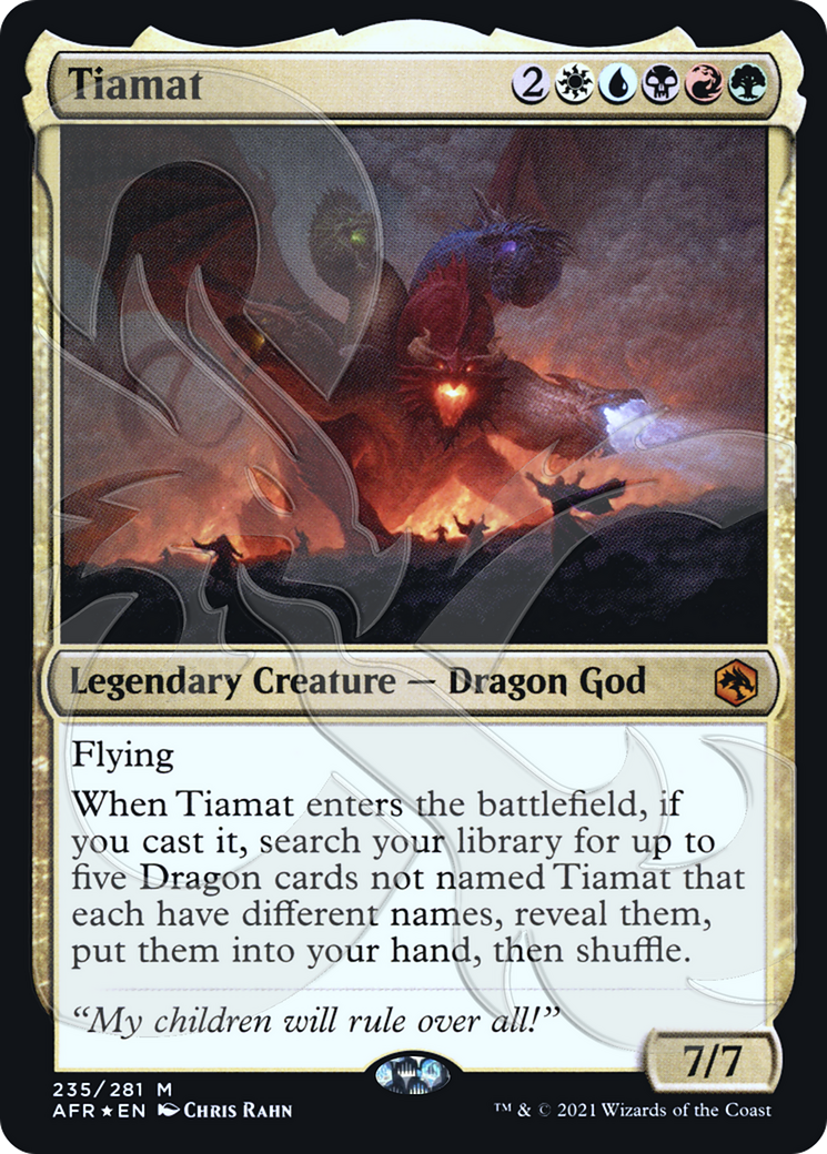 Image of Tiamat (Ampersand Promo) [Dungeons & Dragons: Adventures in the Forgotten Realms Promos]