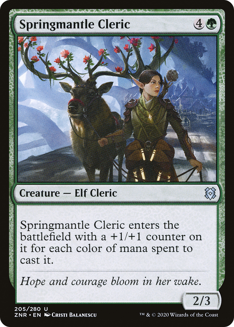 Image of Springmantle Cleric [Zendikar Rising]