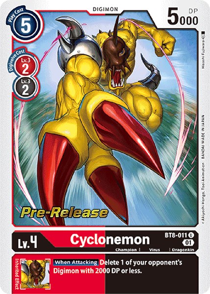 Image of Cyclonemon [BT8-011] [New Awakening Pre-Release Cards]