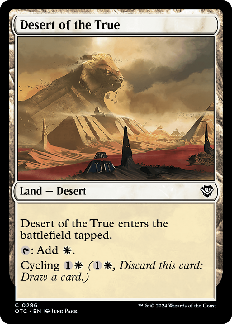 Image of Desert of the True [Outlaws of Thunder Junction Commander]
