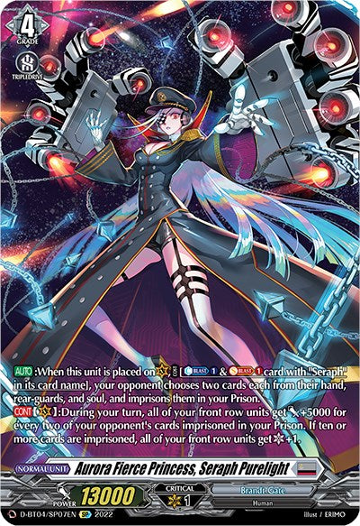 Image of Aurora Fierce Princess, Seraph Purelight (D-BT04/SP07EN) [Awakening of Chakrabarthi]