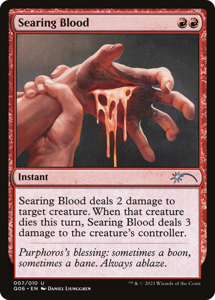 Image of Searing Blood [Pioneer Challenger Decks 2021]