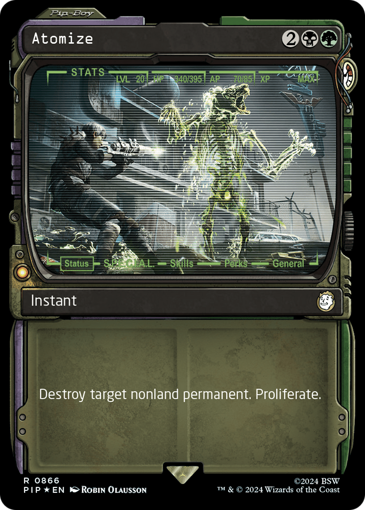 Image of Atomize (Showcase) (Surge Foil) [Fallout]