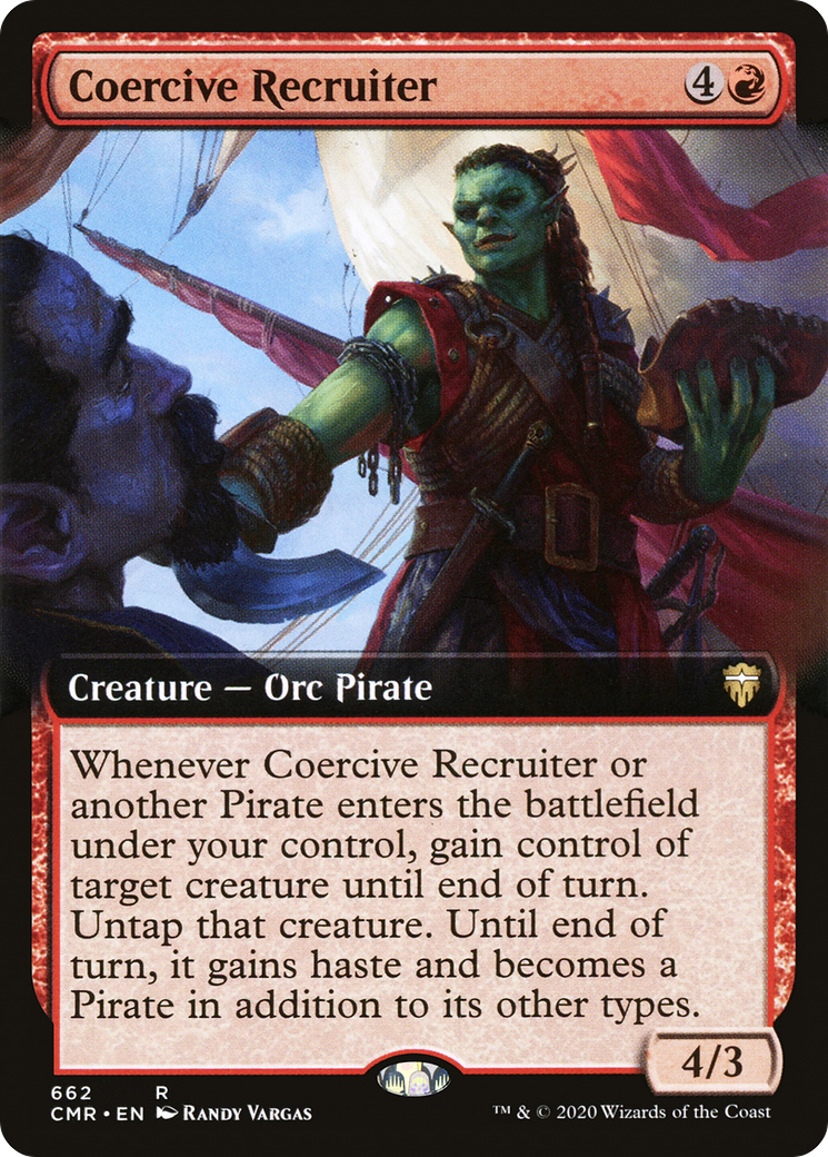 Image of Coercive Recruiter (Extended Art) [Commander Legends]