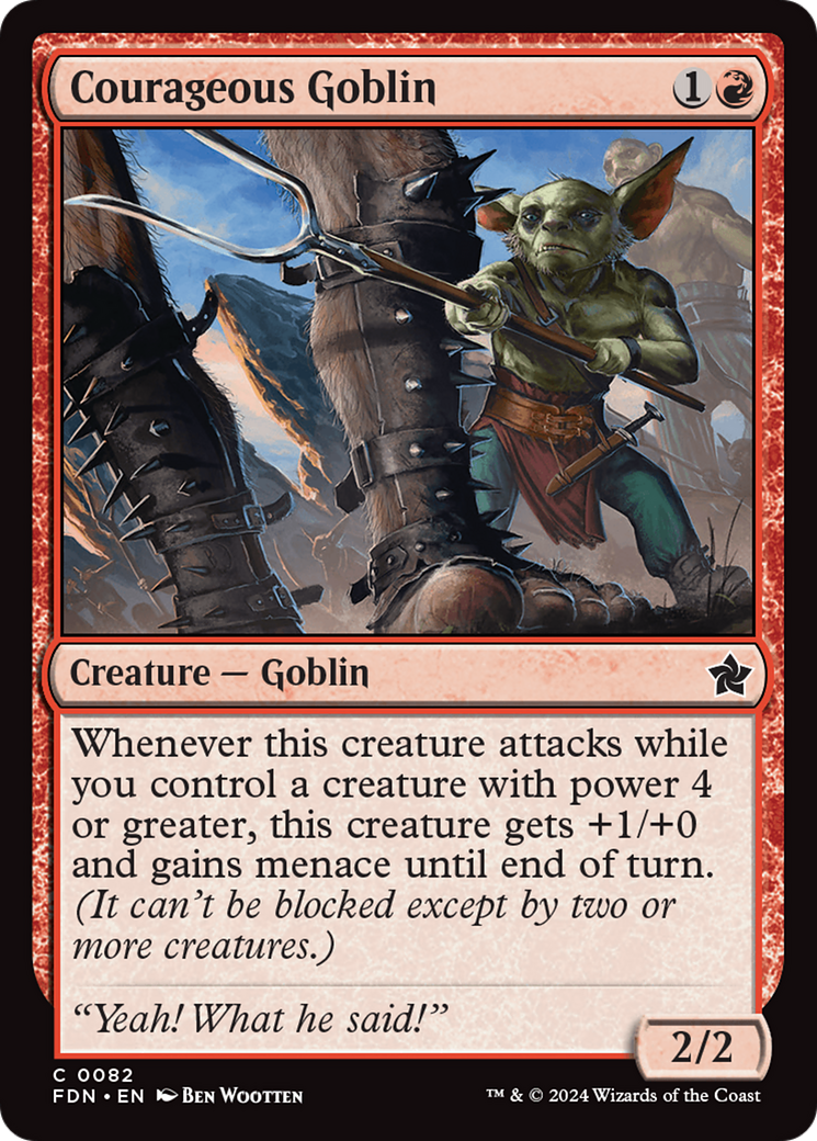 Image of Courageous Goblin [Foundations]