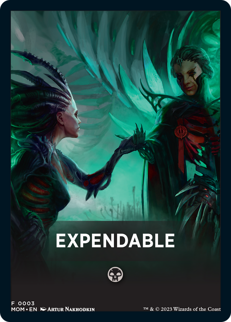 Image of Expendable Theme Card [March of the Machine Tokens]