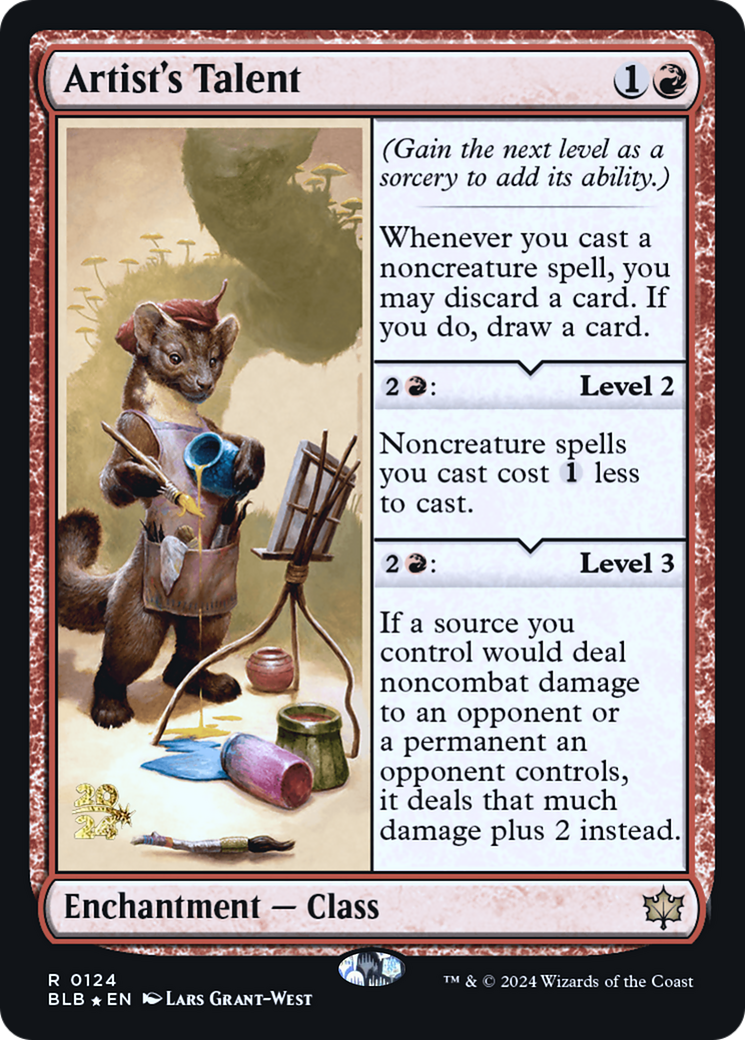 Image of Artist's Talent [Bloomburrow Prerelease Promos]