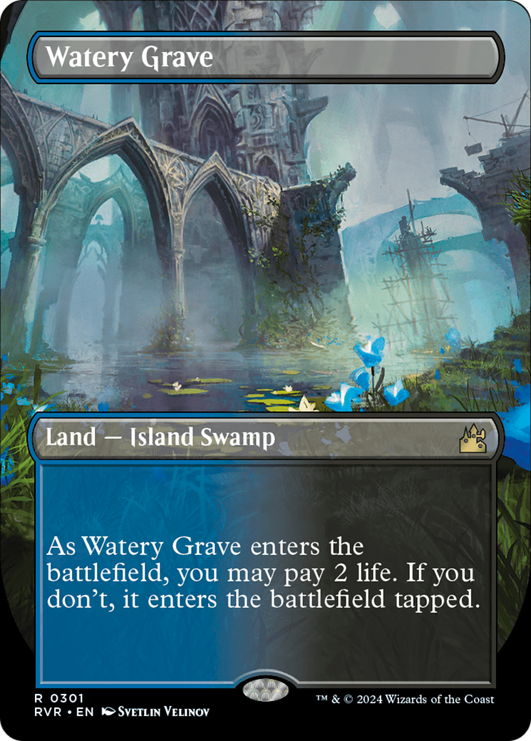 Image of Watery Grave (Borderless) [Ravnica Remastered]