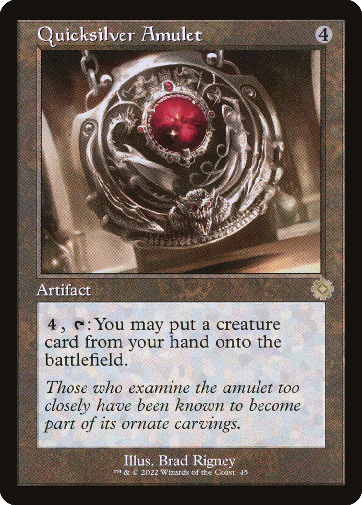 Image of Quicksilver Amulet (Retro) [The Brothers' War Retro Artifacts]