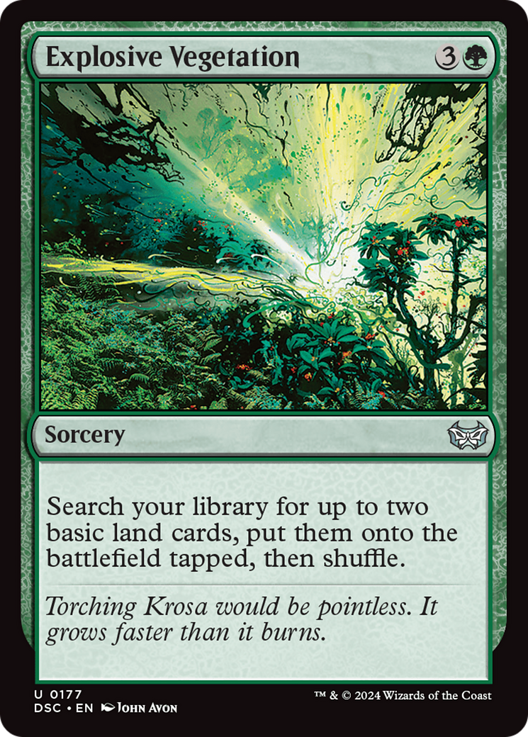 Image of Explosive Vegetation [Duskmourn: House of Horror Commander]