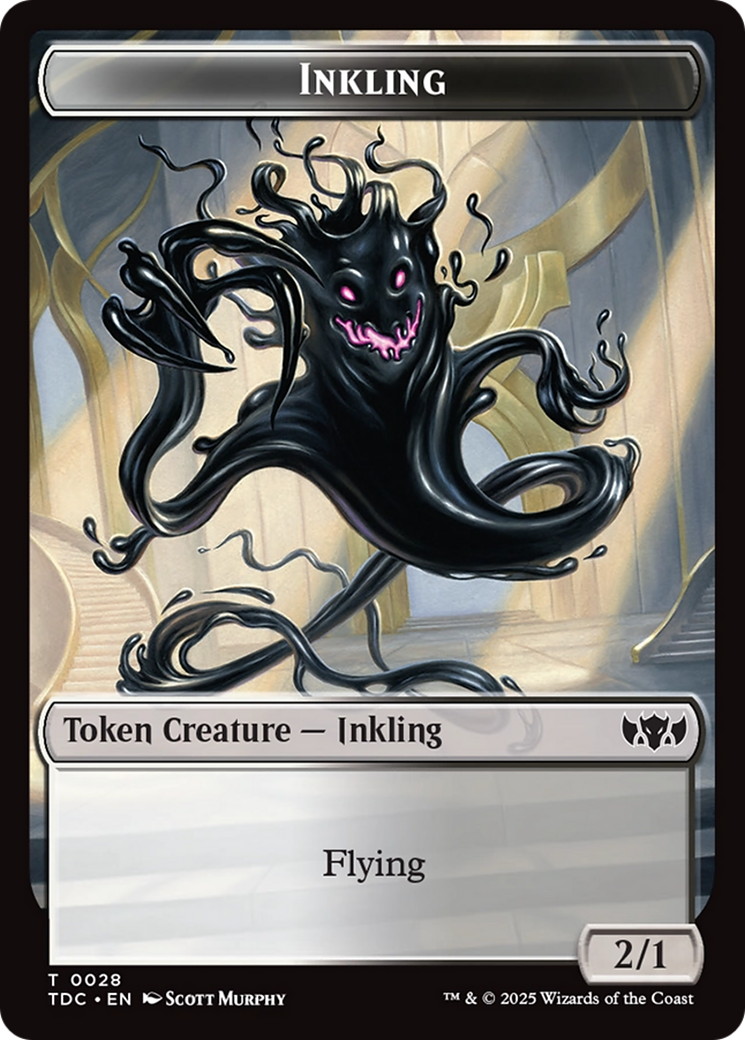 Image of Inkling // Bird Double-Sided Token [Tarkir: Dragonstorm Commander Tokens]