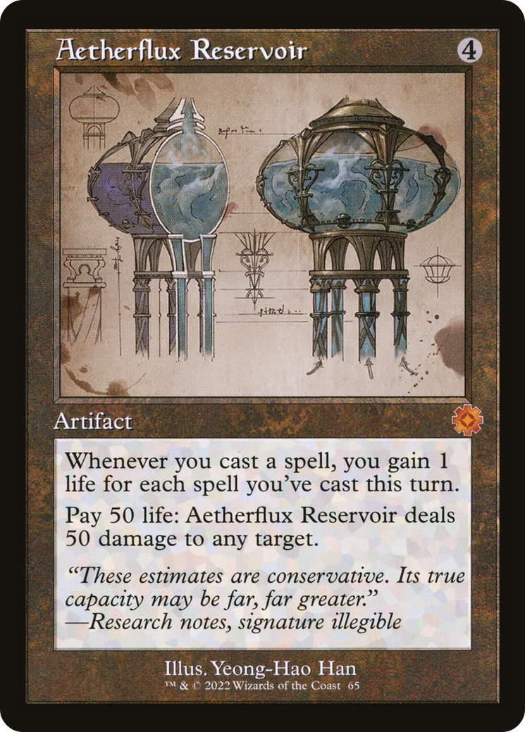 Image of Aetherflux Reservoir (Retro Schematic) [The Brothers' War Retro Artifacts]