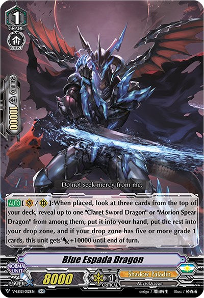 Image of Blue Espada Dragon (V-EB12/012EN) [Team Dragon's Vanity]