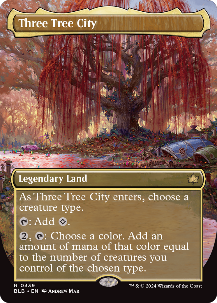 Image of Three Tree City (Borderless) (0339) [Bloomburrow]