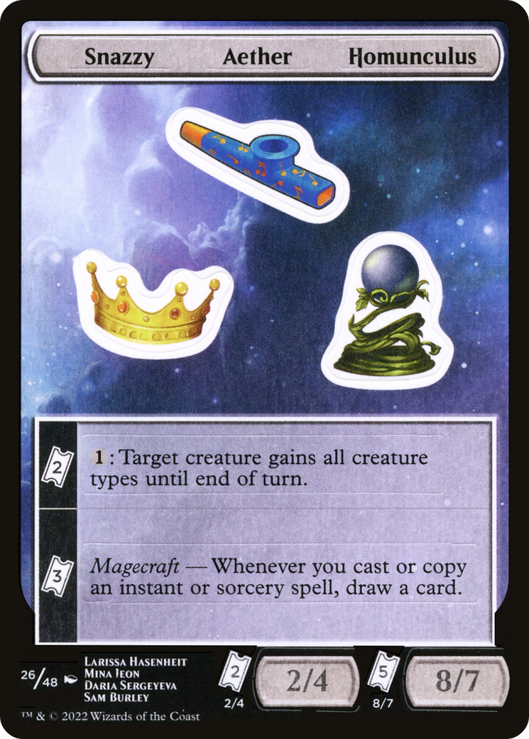 Image of Snazzy Aether Homunculus [Unfinity Stickers]