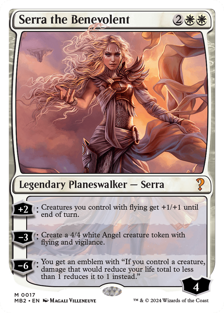 Image of Serra the Benevolent (White Border) [Mystery Booster 2]
