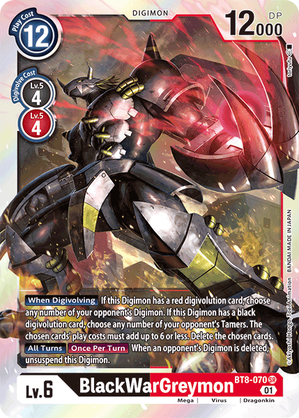 Image of BlackWarGreymon [BT8-070] [New Awakening]