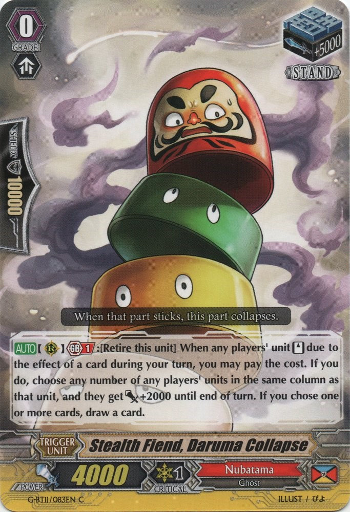 Image of Stealth Fiend, Daruma Collapse (G-BT11/083EN) [Demonic Advent]
