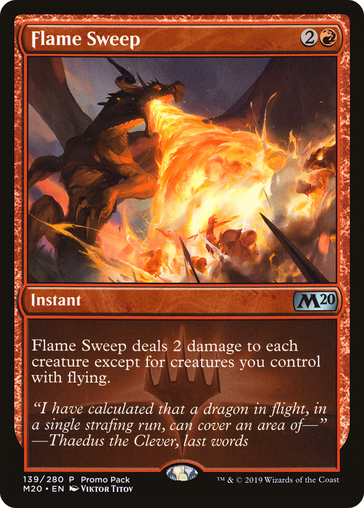 Image of Flame Sweep (Promo Pack) [Core Set 2020 Promos]