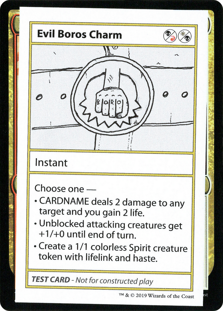Image of Evil Boros Charm (2021 Edition) [Mystery Booster Playtest Cards]