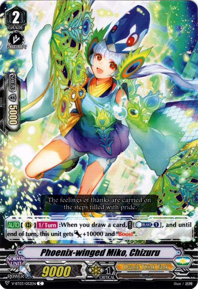 Image of Phoenix-winged Miko, Chizuru (V-BT03/052EN) [Miyaji Academy CF Club]