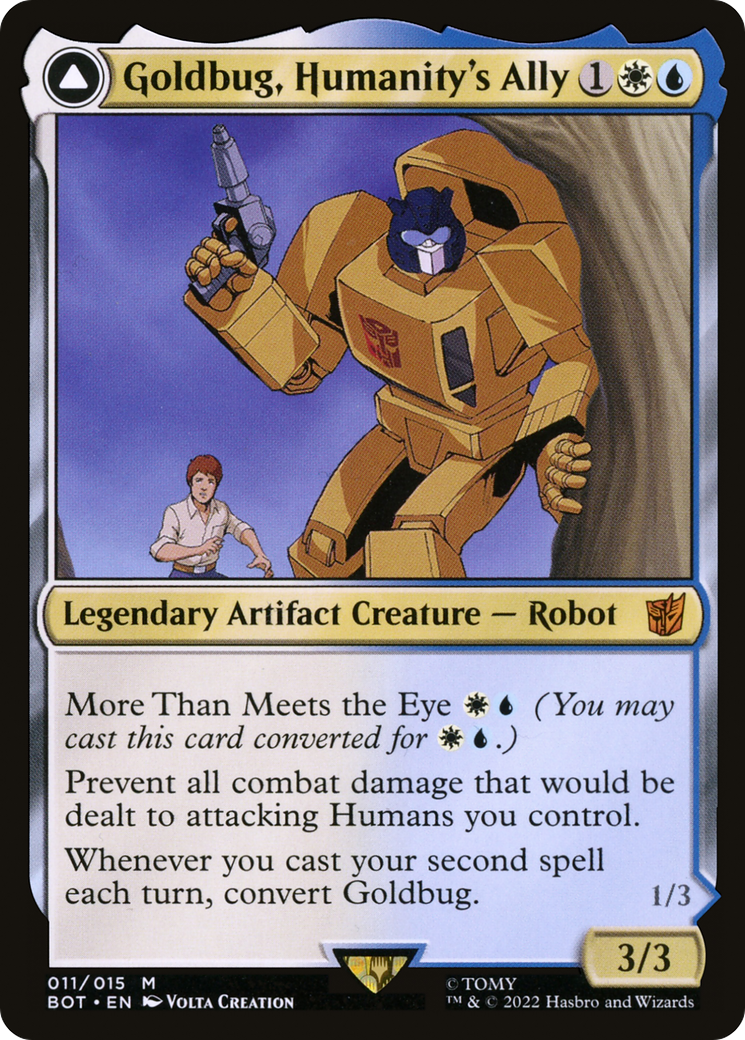 Image of Goldbug, Humanity's Ally // Goldbug, Scrappy Scout [Transformers]