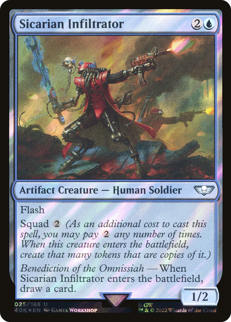 Image of Sicarian Infiltrator (Surge Foil) [Warhammer 40,000]