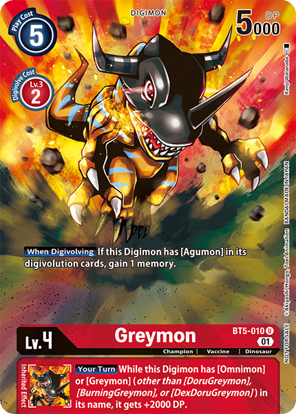 Image of Greymon [BT5-010] (Premier Event) [Battle of Omni Promos]