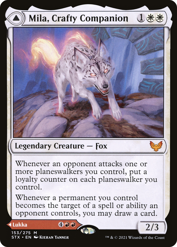 Image of Mila, Crafty Companion // Lukka, Wayward Bonder [Strixhaven: School of Mages]