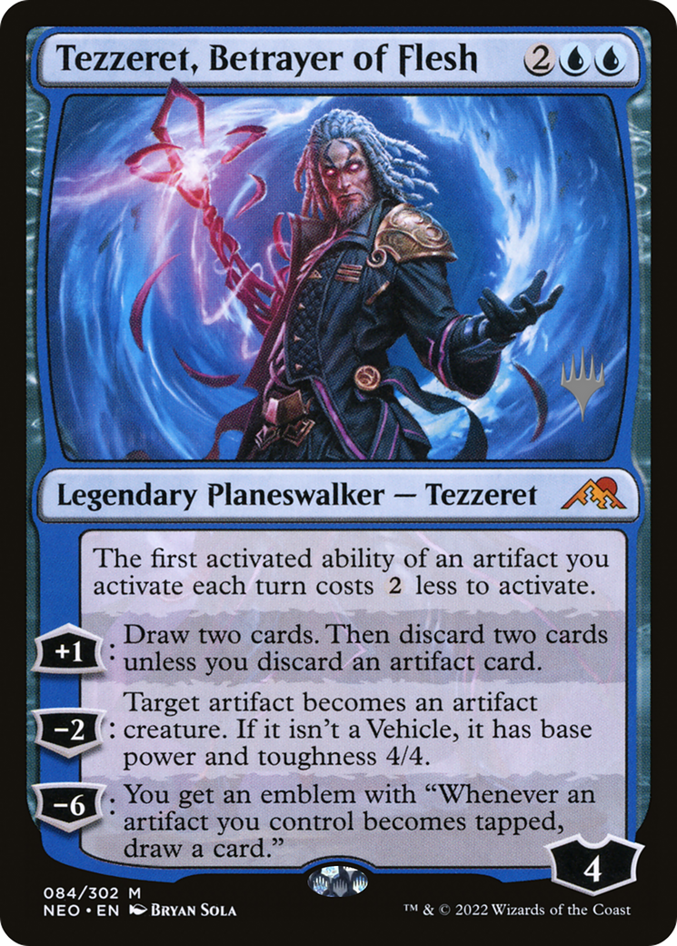 Image of Tezzeret, Betrayer of Flesh (Promo Pack) [Kamigawa: Neon Dynasty Promos]
