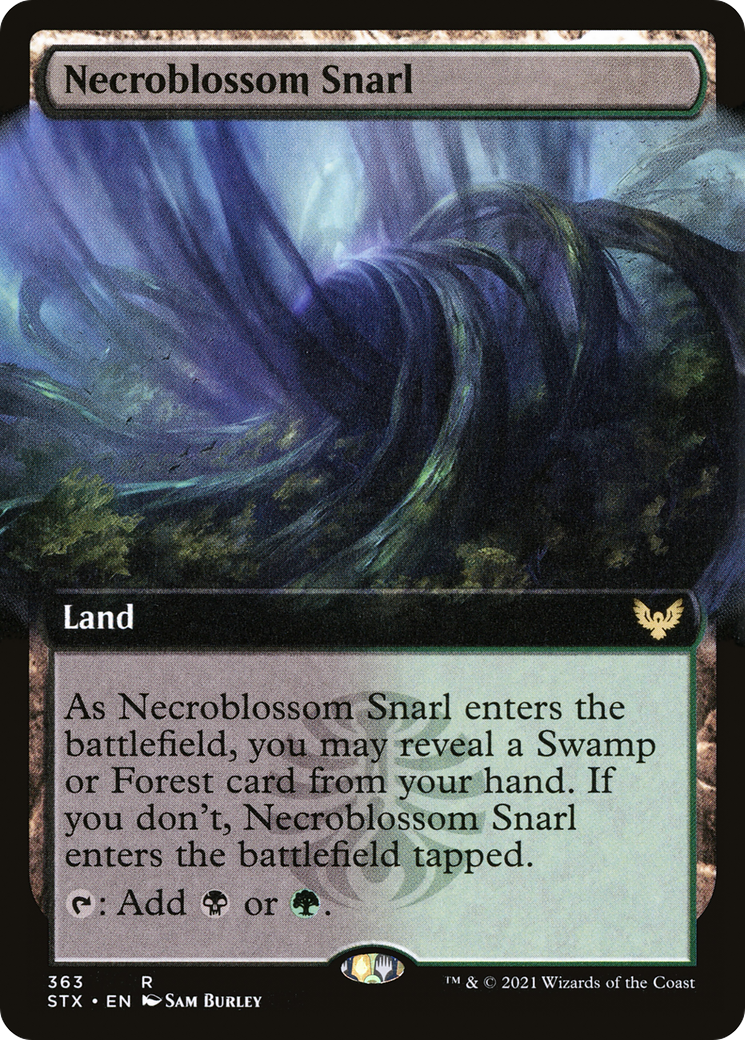 Image of Necroblossom Snarl (Extended Art) [Strixhaven: School of Mages]