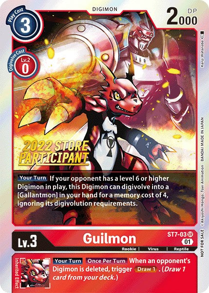 Image of Guilmon [ST7-03] (2022 Store Participant) [Starter Deck: Gallantmon Promos]