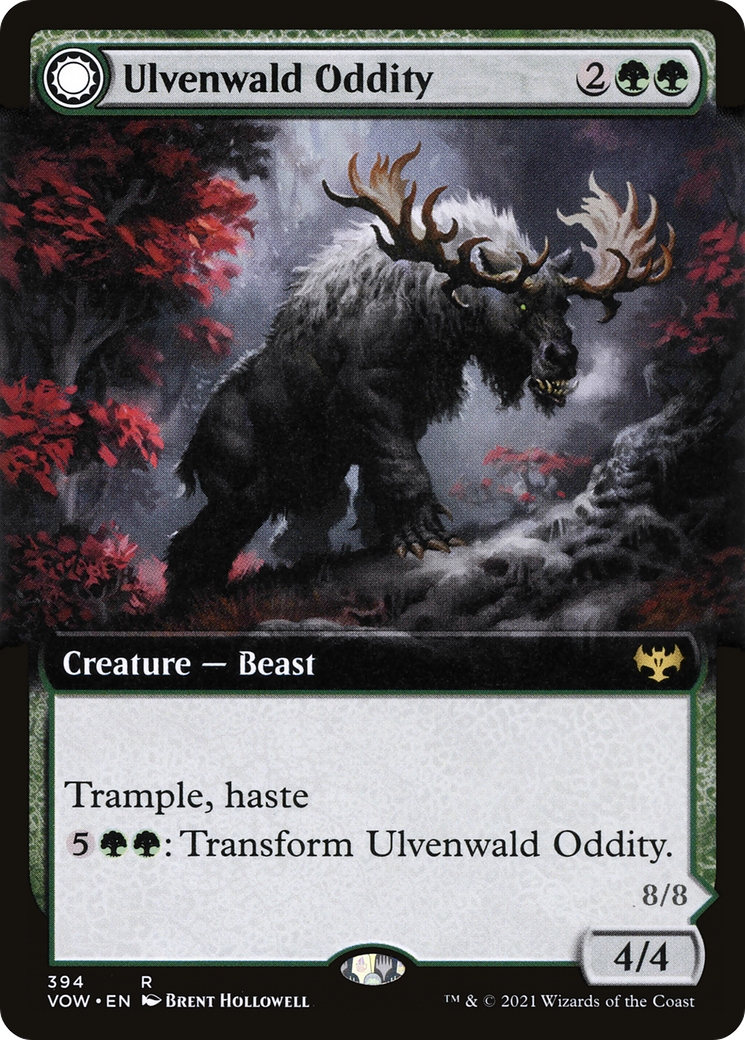 Image of Ulvenwald Oddity // Ulvenwald Behemoth (Extended Art) [Innistrad: Crimson Vow]