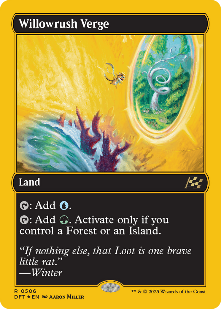 Image of Willowrush Verge (First-Place Foil) [Aetherdrift]