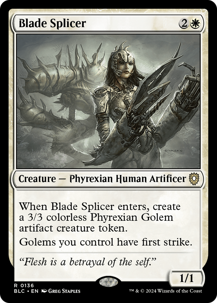 Image of Blade Splicer [Bloomburrow Commander]