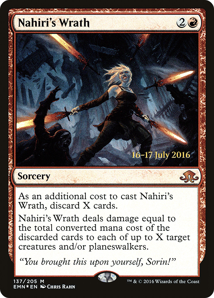 Image of Nahiri's Wrath (Prerelease) [Eldritch Moon Promos]