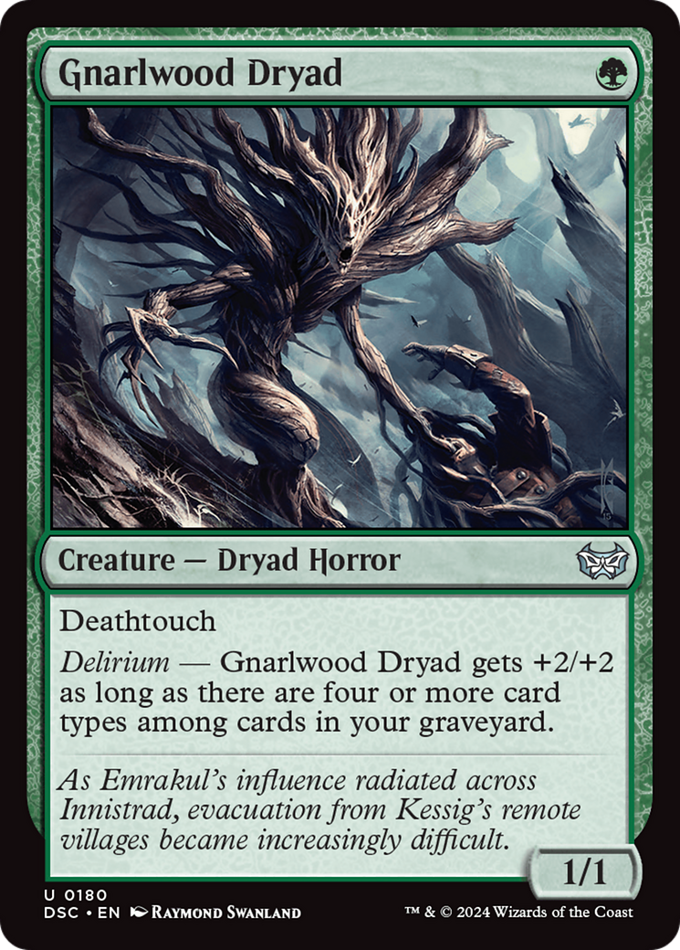 Image of Gnarlwood Dryad [Duskmourn: House of Horror Commander]