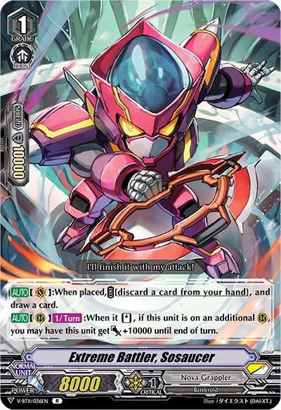 Image of Extreme Battler, Sosaucer (V-BT11/036EN) [Storm of the Blue Cavalry]