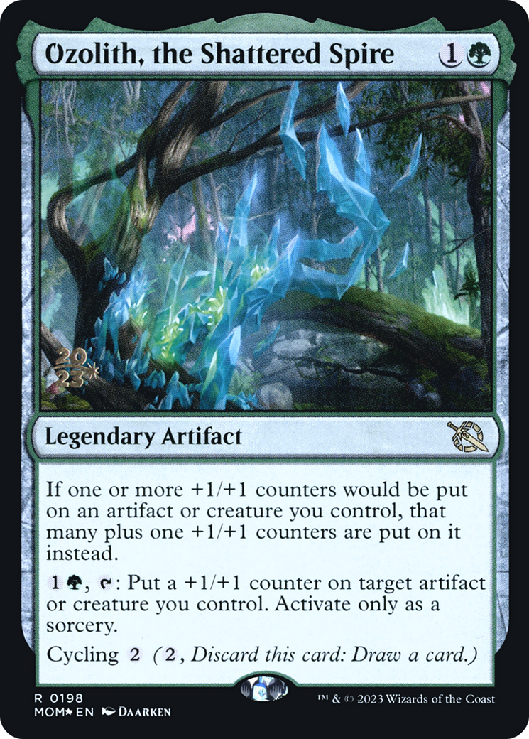 Image of Ozolith, the Shattered Spire [March of the Machine Prerelease Promos]