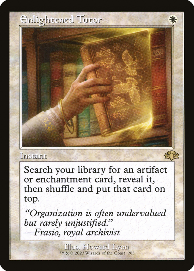 Image of Enlightened Tutor (Retro) [Dominaria Remastered]
