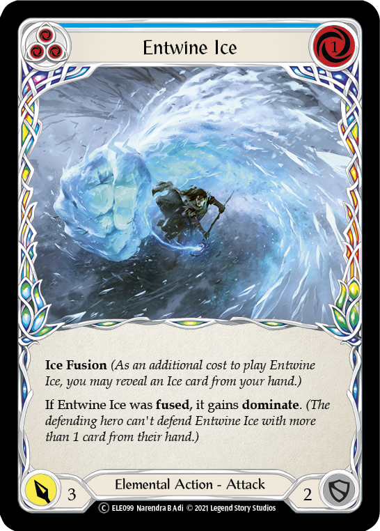 Image of Entwine Ice (Blue) [U-ELE099] (Tales of Aria Unlimited)  Unlimited Rainbow Foil