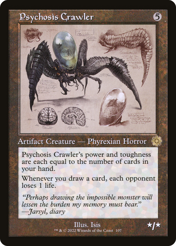 Image of Psychosis Crawler (Retro Schematic) [The Brothers' War Retro Artifacts]