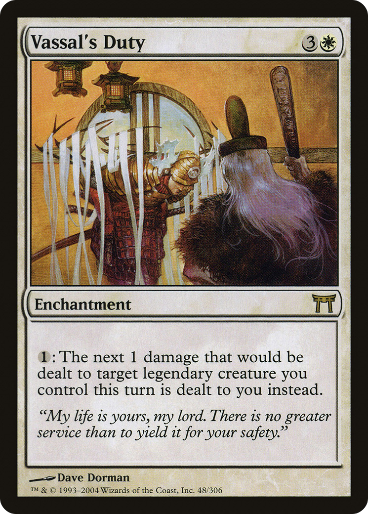 Image of Vassal's Duty [Champions of Kamigawa]