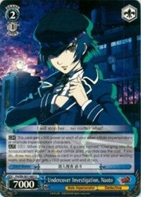 Image of Undercover Investigation, Naoto (P4/EN-S01-085 U) [Persona 4 ver.E]