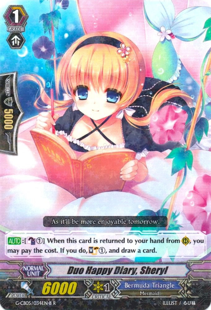Image of Duo Happy Diary, Sheryl (Black) (G-CB05/034EN B) [Prismatic Divas]