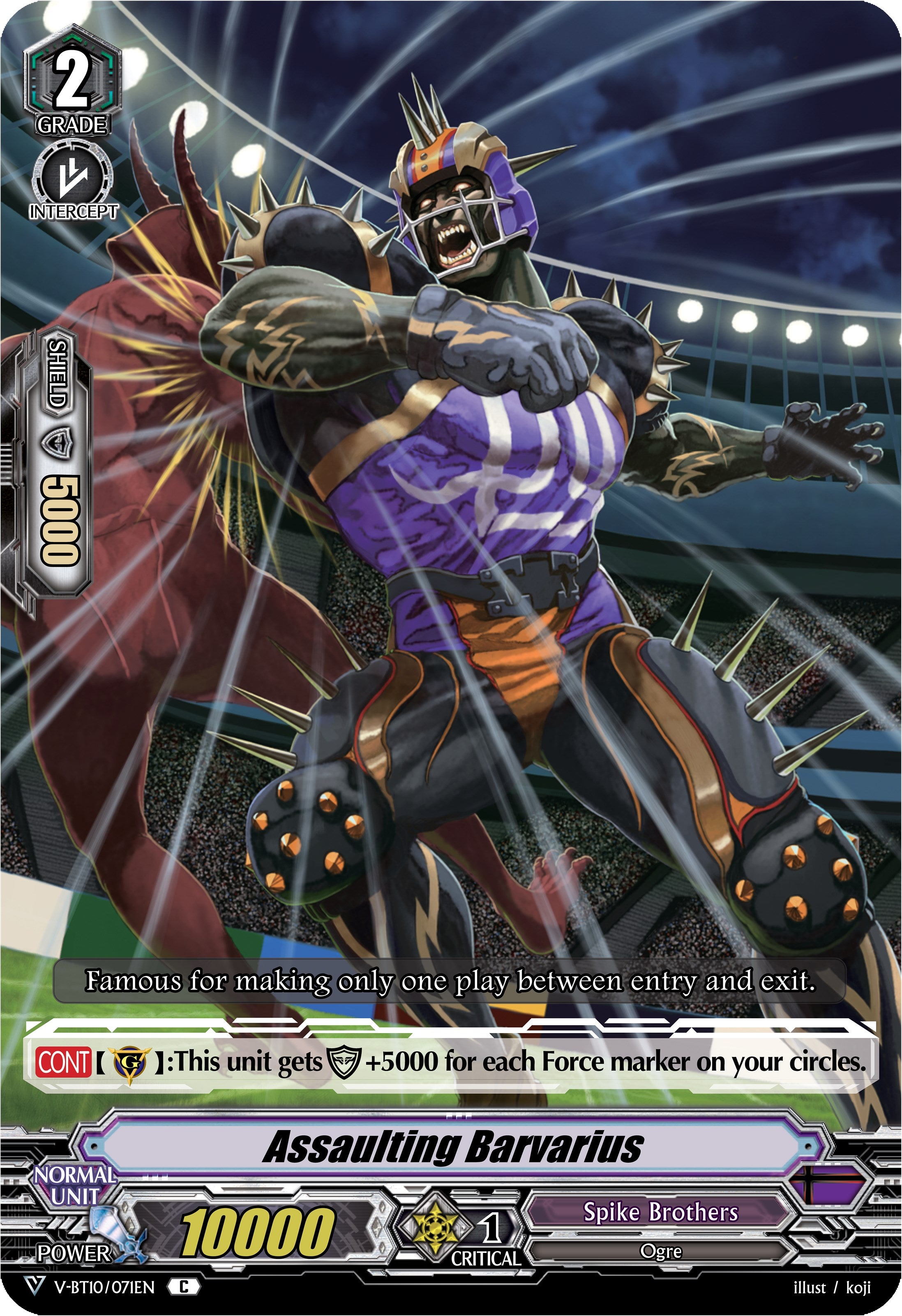 Image of Assaulting Barvarius (V-BT10/071EN) [Phantom Dragon Aeon]