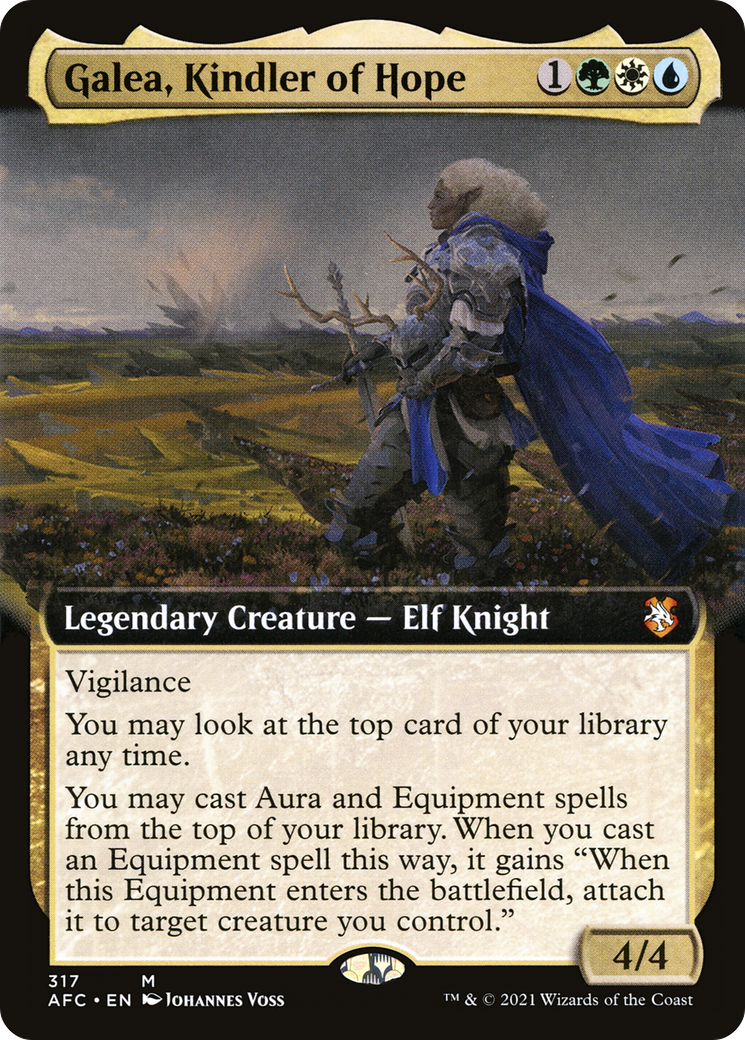 Image of Galea, Kindler of Hope (Extended Art) [Dungeons & Dragons: Adventures in the Forgotten Realms Commander]