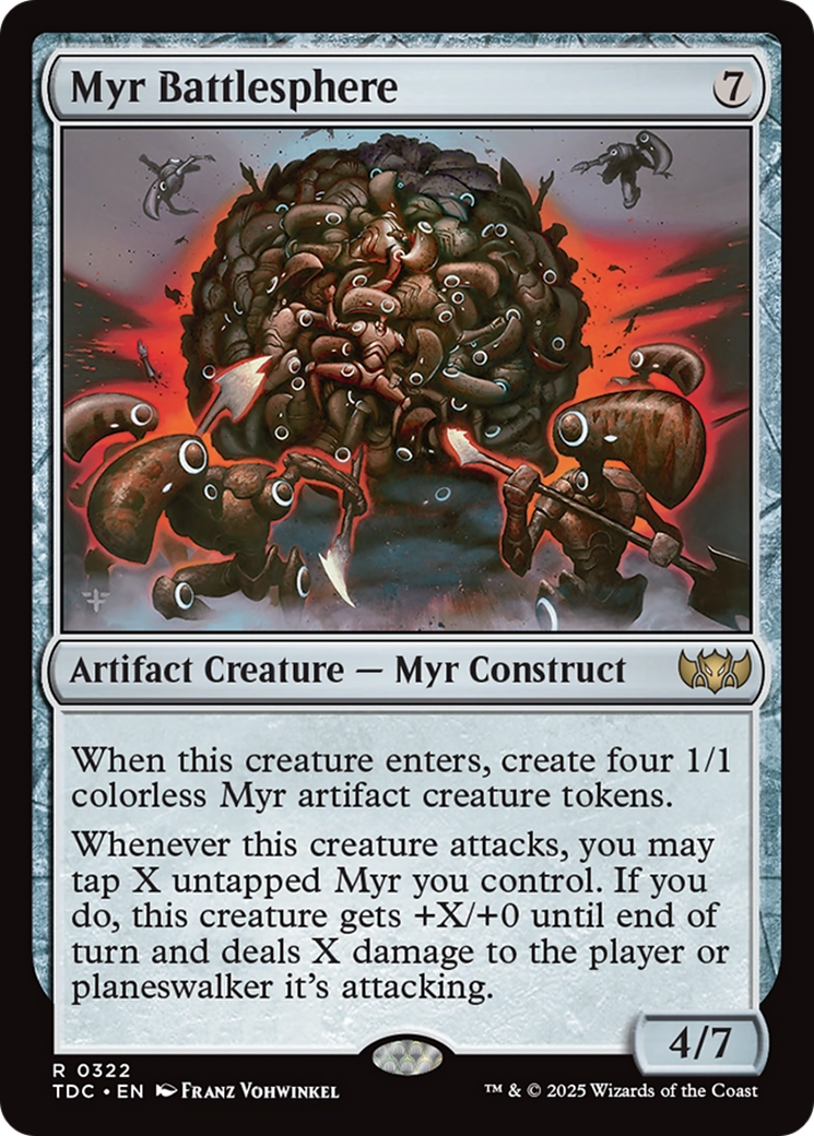 Image of Myr Battlesphere [Tarkir: Dragonstorm Commander]